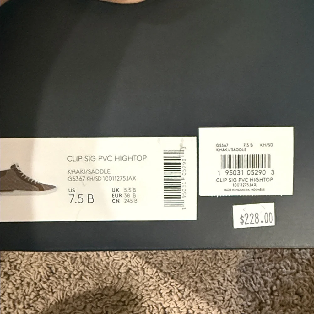 Coach Brown and Cream High-Top Sneakers - Picture 5 of 6